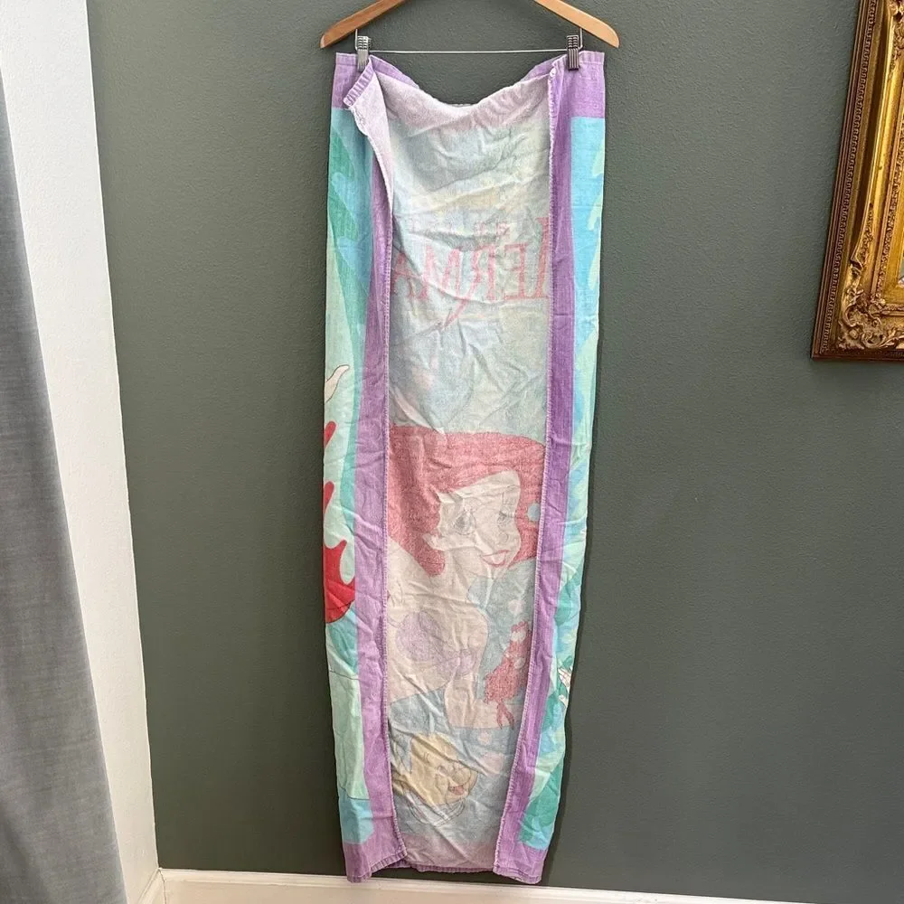 Vintage 90’s Disney The Little Mermaid Towel